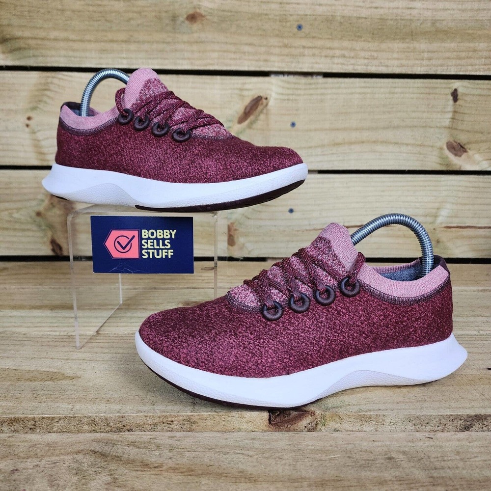 Allbirds Women’s Wool Dasher Mizzles Trainers Burgundy Size 8
